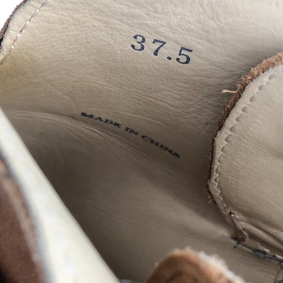 Rag and Bone Harrow Warm Brown Leather  Ankle Strap Block Heel Ankle Boots - Picture 8 of 15